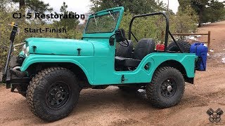 1965 Jeep CJ5 Restoration Full Video [upl. by Kelli]