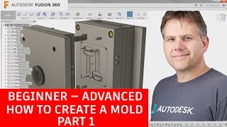 Fusion 360 Tutorial — Beginner To Advanced — How To Create a Mold— Part 1 [upl. by Gnuhn]