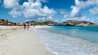 ORIENT BAY BEACH La Baie Orientale St Martin  Virtual Walk on the Beach  Caracolabella [upl. by Nathalie903]