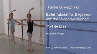 Ballet Tutorial For Beginners  Vaganova Method  Port de bras [upl. by Egamlat837]