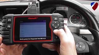 iCarsoft MB V20 Demonstration Mercedes ABS Sensor Diagnose amp Reset [upl. by Acinnor10]