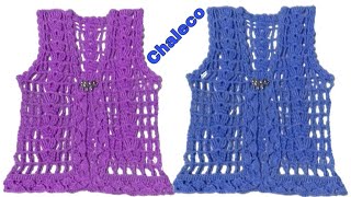 Chaleco calado tejido a crochet Paso A Paso [upl. by Remde]