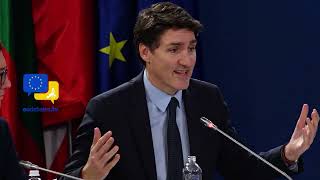 Trudeau Stands with Zelenskyy EU Leaders Unite in Kyiv Amidst Trump’s Shocking Ultimatum [upl. by Ardnoid]