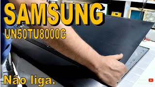 SAMSUNG UN50TU8000G não liga [upl. by Eislel]