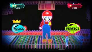 Just Dance 3 Wii Gameplay  Ubisoft meet Nintendo Just Mario DLC [upl. by Eelatan]