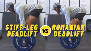 Romanian Deadlift VS StiffLeg Deadlift  Key Differences [upl. by Yennor580]