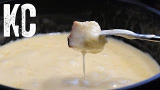 CHEESE FONDUE IN 10 MINUTES  Super Easy Recipe [upl. by Airak217]