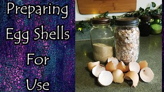 Preparing Egg Shells For Their Many Uses [upl. by Ateuqirne]