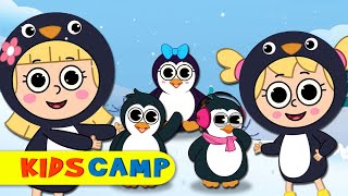 Kidscamp  Cute Little Penguins Jumping Song  Ten Little Dancing Penguins  Nursery Rhymes [upl. by Wilder30]