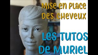 TUTORIEL sur la sculpture en argile  sculpter des cheveux courts [upl. by Forkey]