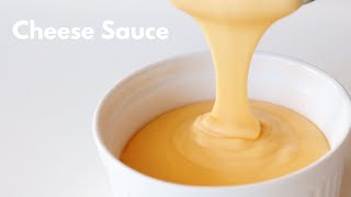 EASY HOMEMADE CHEESE SAUCE RECIPE  NACHO CHEESE SAUCE RECIPE [upl. by Ybbob]