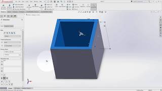 SolidWorks for Beginners  08  Part  Shell [upl. by Amlet959]