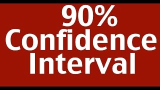 90 Confidence Interval [upl. by Yellah]