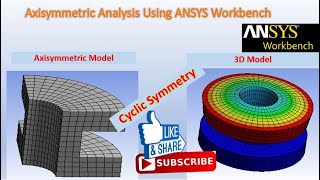 Axisymmetric Analysis using ANSYS Workbench [upl. by Larkins]