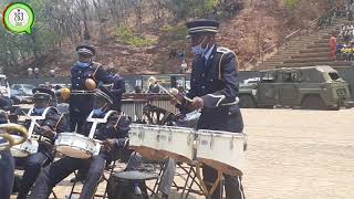 Police Band performing at Brigadier General Ruphus Chigudu BURIAL [upl. by Oihsoy631]