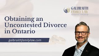 Obtaining an Uncontested Divorce in Ontario [upl. by Dnomar]