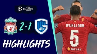 Liverpool 21 Genk  Gini amp Ox goals see off Genk  Highlights [upl. by Llennyl980]