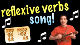 Reflexive Verbs Made Easy With a Song Spanish Lesson [upl. by Pauiie859]