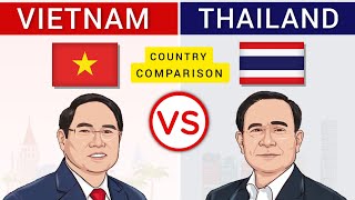 Thailand vs Vietnam  Country Comparison [upl. by Anairam]