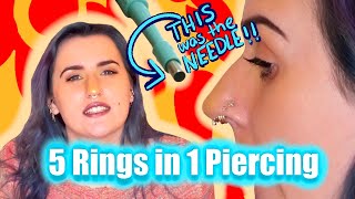 My 4G Septum Piercing  Process Pain Healing [upl. by Llekcor53]