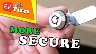 How To Replace RV Storage Locks  No More CH751 Keys [upl. by Hardan]