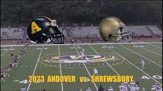 2023 Andover High Football vs Shrewsbury [upl. by Anialam]