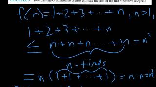 Discrete Math BigO Examples and Theorems [upl. by Willette267]