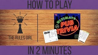 How to Play Ultimate Pub Trivia in 2 Minutes  The Rules Girl [upl. by Anitsuga]