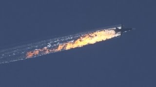 New video shows Russian plane crashing after shot down [upl. by Eneluqcaj]