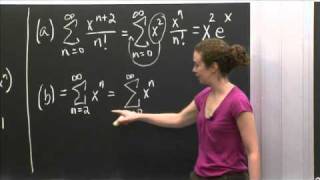 Power Series Practice  MIT 1801SC Single Variable Calculus Fall 2010 [upl. by Kelcey]