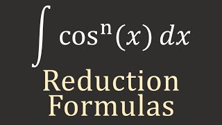 Calculus II Reduction Formulas [upl. by Enailil]