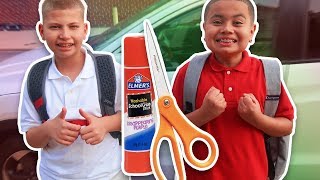 JAYDEN amp KAYLENS FIRST DAY OF SCHOOL VLOG THEY 1v1 EXTREME PUNISHMENT BACK TO SCHOOL VLOG [upl. by Ecirtael]