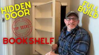 Hidden Door Bookshelf  Outswing  Full Build Video [upl. by Nanci]