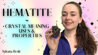 HEMATITE  Crystal Healing Meaning Uses amp Properties ✨ Crystal healing for beginners [upl. by Millan]