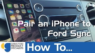 How to Pair An iPhone To Fords Sync System [upl. by Nogras]