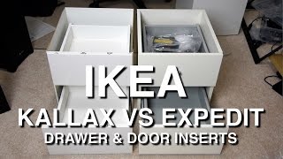 IKEA Kallax vs Expedit Shelf Insert Comparison [upl. by Kassab77]