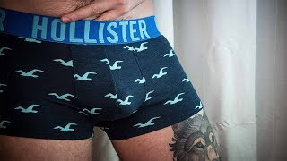 Hollister Underwear Review and Try On [upl. by Brandise]