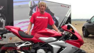 2013 MV Agusta F3 675 Review  New middleweight sportbike makes exotica almost affordable [upl. by Herby]