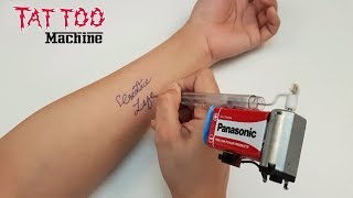 How To Make Simple Tattoo Machine  Homemade [upl. by Marj]