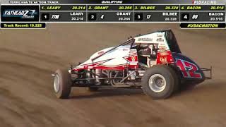 LIVE USAC Sprint Car Qualifying  2021 Indiana Sprint Week at Terre Haute Action Track [upl. by Lodi]