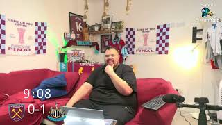 Newcastle 43 West Ham  Live Watchalong [upl. by Eelloh]