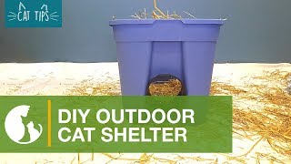 Cat Tips DIY Cat Shelter [upl. by Lamphere]