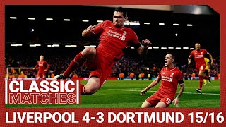 European Classic Liverpool 43 Borussia Dortmund  An incredible Anfield comeback [upl. by Marcelline880]