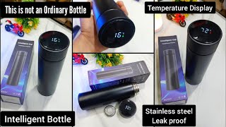 intelligent Bottle with temperature display unboxing amp review [upl. by Vanny]