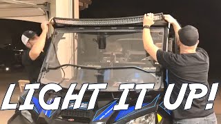 How to install a light bar  Polaris Ranger XP [upl. by Sturdivant191]