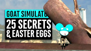 Goat Simulator  25 Secrets and Easter Eggs [upl. by Schwitzer215]