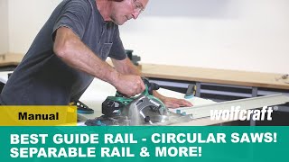 Best Guide Rail for Circular Saws Separable Rail amp Alignment Aids [upl. by David669]