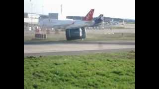 Car gets blown away by Boeing 747 [upl. by Cordelie348]