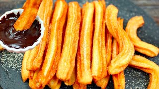 How to Make Churros at Home  Perfect Homemade Churros  Easy Churros Recipe [upl. by Silliw]