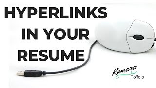 HOW TO HYPERLINK YOUR EMAIL LINKEDIN AND OTHER LINKS IN YOUR RESUME [upl. by Minton487]